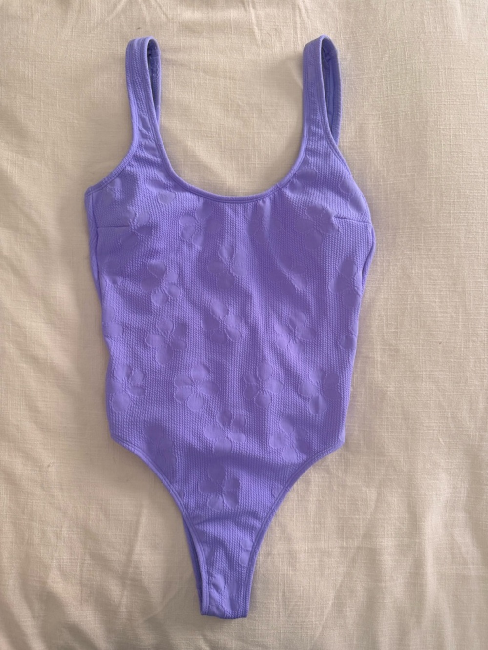Salt + Cove Lavender Textured Floral One Piece Swimsuit NWT Women’s Size S